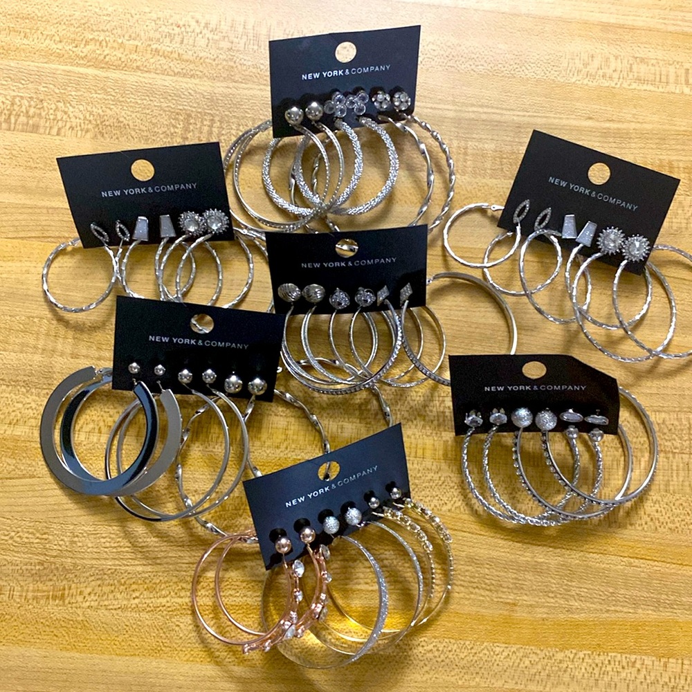 Hoop & Stud earrings multiples I’m selling 7 sets as a package